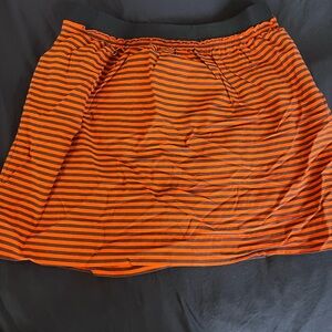 Striped Orange and Navy Skirt